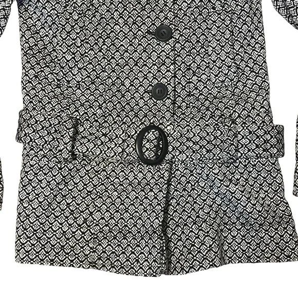 Y2K Urban Behavior - Womens Tweed Wool Blend Peacoat Sz Sm - Picture 3 of 6